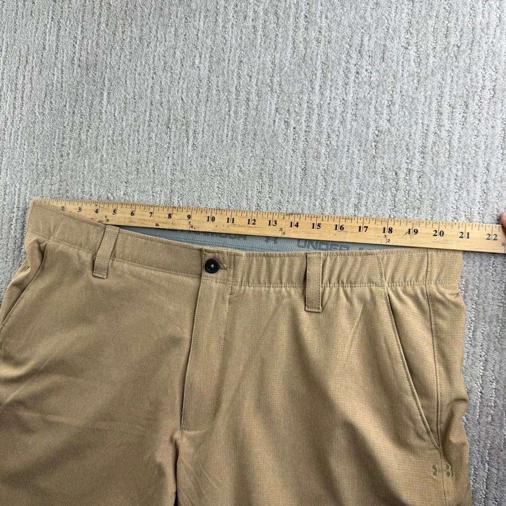 Under Armour Mens Loose Fit Golf Pants Tan Khaki Size 42x34 1309547-234